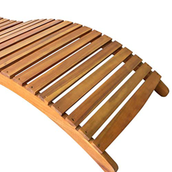 Cerlingwee Salón de Madera, Chaise Lounge Lugar de Relajación Elegante Plegable Resistente Al Agua para Muebles para el Hogar para Uso en Exteriores en oferta