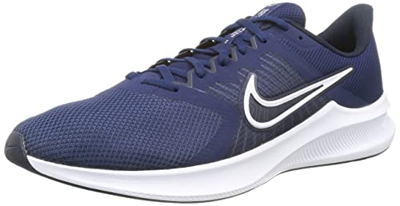 Nike Downshifter 11, Zapatillas de Correr Hombre, Multicolor (Midnight Navy/White-Dark Obsidian), 46 EU