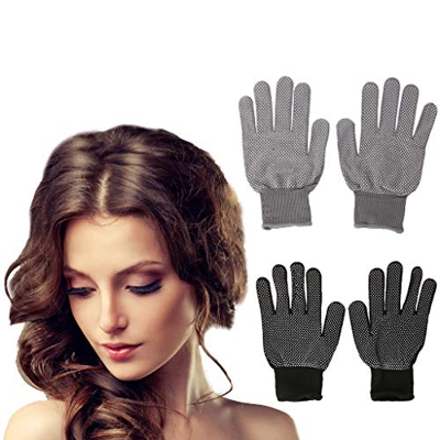 Haven Shop Guantes protectores para el cabello, 2 unidades, resistentes al calor, guantes protectores para rizar, plancha plana