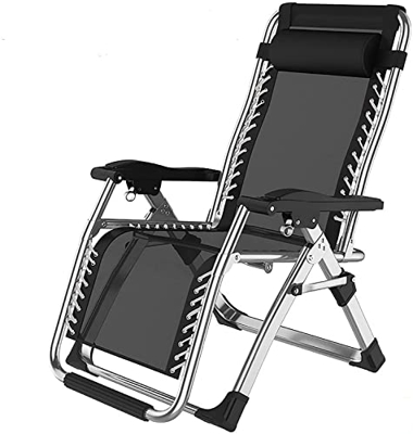JYHZ Silla de gravedad cero reclinable plegable ángulo ajustable para almacenamiento plegable para playa, patio, jardín, camping al aire libre, C (col