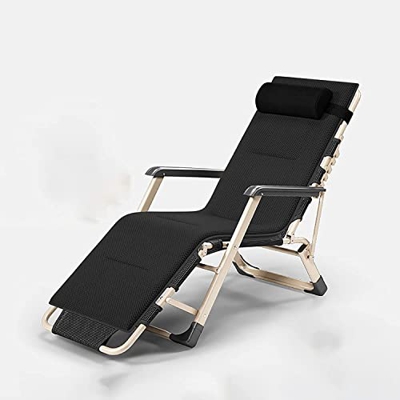 JYHZ Silla plegable reclinable de gravedad cero al aire libre plegable sillas de jardín reclinables para acampar al aire libre patio césped, D (color: