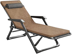 JYHZ Silla de jardín reclinable plegable con respaldo ajustable en 5 niveles para playa, patio, jardín, camping, al aire libre, B (color: G) en oferta