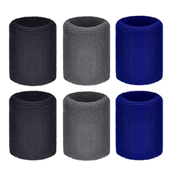 LIUJZZJ 6 Piezas Muñequera Deportiva Pulsera para Fútbol, Baloncesto, Running Deportes Atléticos características