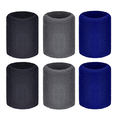 LIUJZZJ 6 Piezas Muñequera Deportiva Pulsera para Fútbol, Baloncesto, Running Deportes Atléticos