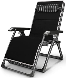 JYHZ Zero Gravity Silla reclinable plegable para exteriores, con reposabrazos de masaje para playa, tumbona para jardín y campamento al aire libre, A  en oferta