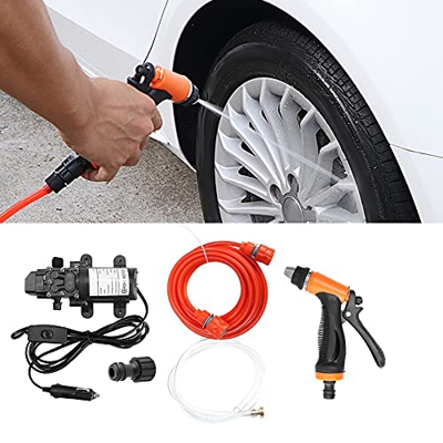 Uadme 12V Coche eléctrico Lavadora de alta presión Rociador Sistema de bomba de energía Kit Herramienta de limpieza de lavado de autos