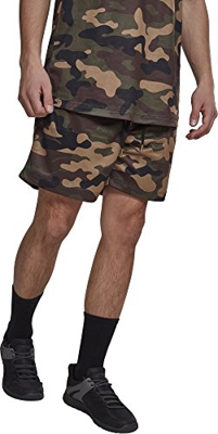 Urban Classics Mesh Shorts Pantalones Cortos, Camo de Madera, M para Hombre