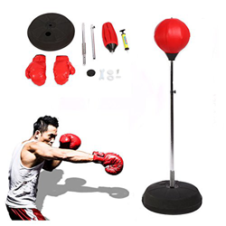 Saco de Boxeo de Pie Adulto / Adolescentes, Set de Boxeo Entrenamiento Altura Ajustable de 125 a 140 cm con Guantes características