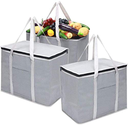 Paquete de 3 bolsas de refrigeración suaves de 30 litros para alimentos congelados, bolsa de refrigeración plegable aislada para camping, barbacoa, co características
