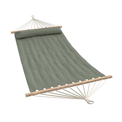 Ampel 24 - Hamaca Island 200x140 cm | Tela para Dos Personas | almohadillado | con travesaños y cojín | Carga máxima hasta 150 kg precio