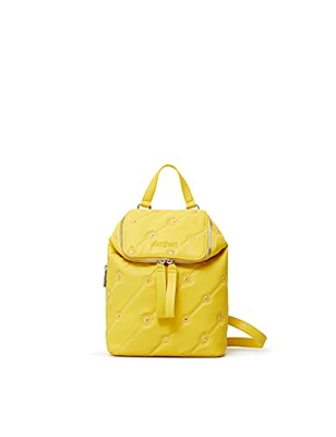 Desigual Back_Ojo De Tigre Loen M, Mochila. para Mujer, Amarillo, Einheitsgröße
