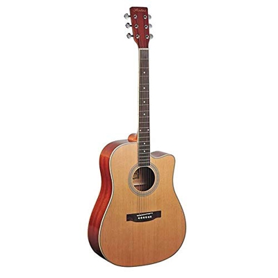 YFFSWSRY Guitarra Acústica Guitarra de Madera de Guitarra acústica for Principiantes de 41 Pulgadas de Guitarra Guitarra Electroacústica (Color : Natu