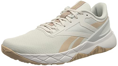 Reebok NANOFLEX TR, Zapatillas Deportivas Mujer, FTWR White/Soft Ecru/Rose Gold, 38 EU
