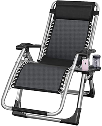 JYHZ Silla reclinable plegable Zero Gravity para camping, playa, tumbona para interior y exterior, playa, jardín, ocio, A (color: A) precio