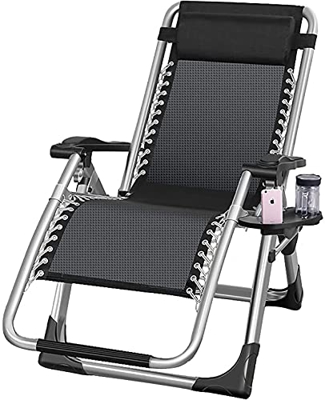 JYHZ Silla reclinable plegable Zero Gravity para camping, playa, tumbona para interior y exterior, playa, jardín, ocio, A (color: A)
