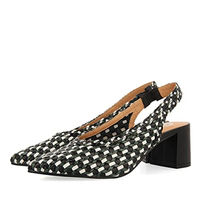 SALÓN Destalonado Trenzado Negro para Mujer Gilman