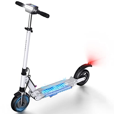 Patinete Eléctrico Adultos Scooter 30 km de autonomía Plegable Patinete Eléctrico E-Scooter ,S1 (z Blanco)