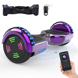 HOVERMAX Hoverboards, Hoverboards de 6.5 Pulgadas para Niños, Hoverboards con Control Remoto Flash Led Bluetooth y Bolsa de Transporte, Regalo para Ad en oferta