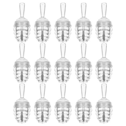 Lurrose 15Pcs Honey Pots Tubos de Brillo de Labios Transparente Mini Botellas de Bálsamo Labial Tubos de Varita Reutilizables para Viajes en Casa Báls características