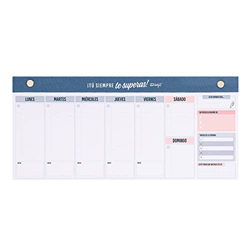 Organizador semanal estrecho para planificarte fenomenal en oferta