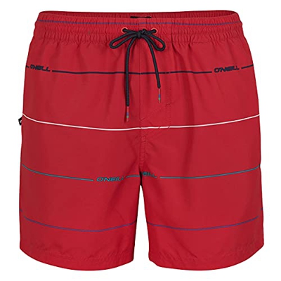 O'Neill Pm Contourz Shorts, Bañador para Hombre, Rojo (3900 Red AOP), XL