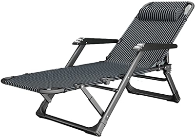 JYHZ Silla de gravedad cero plegable reclinable, respaldo ajustable en 5 niveles para playa, patio, jardín, camping al aire libre, B (color: B)