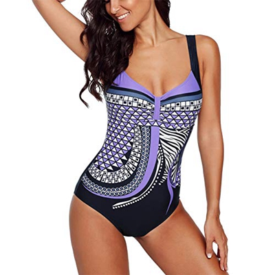 DISSA Bañador para mujer S0785 morado L