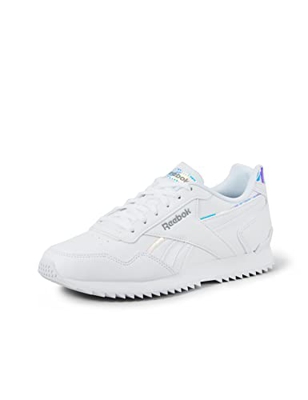 Reebok Royal Glide Ripple Clip, Zapatillas de Deporte Mujer, White/Cold Grey 5 / White, 41 EU