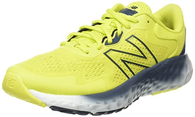 New Balance MEVOZV1 Zapatillas para Correr, Amarillo (Sulphur Yellow/Gray), 45 EU