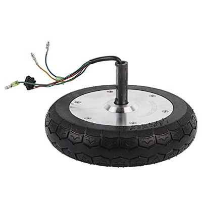 Dilwe Motor de Cubo de Scooter eléctrico, Motor de Cubo de Rueda de 36V 350W 8in Motor de Rueda de Eje único con neumático Accesorio de neumático de C