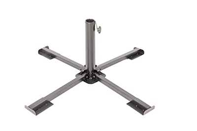 MaxxGarden – Pie de sombrilla plegable – 4 patas plegables – 86 x 86 x 30 cm