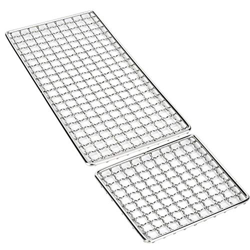 Sdfafrreg Red para Parrilla de Barbacoa, Red para Parrilla de Barbacoa 10,2 X 5,1 X 0,6 Pulgadas de Acero Inoxidable para Picnic Al Aire Libre precio