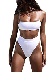 Eledobby Bikini Set Trajes de Baño para Mujer 2 Piezas Sexy High Cut Ladies Traje de Baño de Talle Alto Trajes de Baño Acolchados Traje de Baño de Ver precio