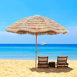 EEKBNEJQ Sombrilla de Playa Grande, Ø230 cm, sombrilla Resistente al Viento, protección UV 50, Multicolor, mástil 38 mm, mástil Flexible, Incluye Bols precio