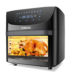 Freidora Aire Acekool Freidora sin Aceite 18L Horno de Aire Caliente con 10 Programas 1800W Freidora de Aire Caliente con Accesorios Panel LED Ventana precio