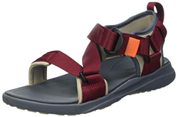 Columbia Sandal Hombre, Gris/Rojo (Oxford Tan/Red Jasper), 46 EU precio
