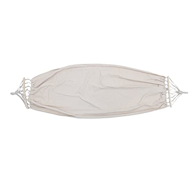 DUTUI Hamaca Individual Antivuelco, Hamaca Interior Y Exterior para Sillas De Paseo para Adultos para Uso Doméstico, Hamaca De Playa Doble,Blanco,190X