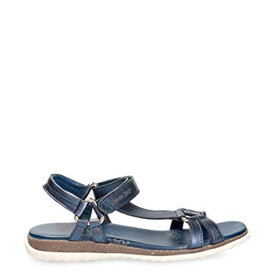 Panama Jack Caribel Shine, Sandal Plana. Mujer, Marino B1, 37 EU