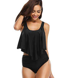 Bikini Talle Alto Volantes Conjunto Bikinis con Relleno Mujer Bañador Push Up Dos Piezas Natacion Trajes de Baño Mujer Bañadores Señora Playa Trikini  precio