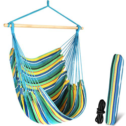 Chihee Silla de la Hamaca Hamaca Grande de relajación Que cuelga, Silla de Tela del algodón para Mayor Comodidad y Durabilidad Interior/al Aire Libre  características