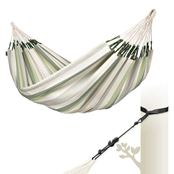 LA SIESTA Brisa Cedar - Hamaca clásica de tamaño king resistente a la intemperie con kit de suspensión de correa para árbol en oferta
