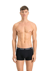 PUMA Basic Pack de 2 Calzoncillos, Negro (Black), L Hombre precio