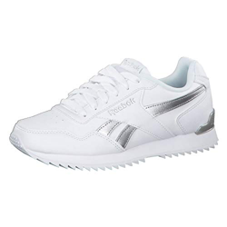 Reebok Royal Glide Ripple Clip, Zapatillas de Deporte Mujer, White/White/Silver Metallic, 35 EU precio