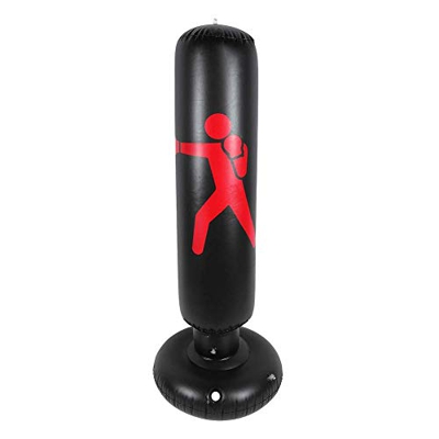 Saco de Boxeo Inflable,Saco de Boxeo de Fitness Juego de Fitness para niños Independiente, Juguete de Boxeo Independiente de 160 cm para niños