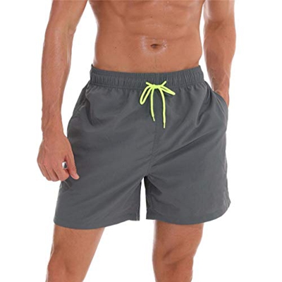 Arcweg Bañador Hombre Chico Playa Poliéster Pantalon Corto Hombre Deporte Secado Rápido Bañadores Natacion Ligero Moda Shorts Gris XL(EU)