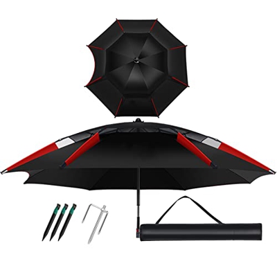 WX-7WXFC Sombrilla De Pesca -Parasol Jardín Exterior,Paño De Paraguas De Tela De Poliéster Resistente Y Gruesa,Sombrilla para Silla De Playa con Funci