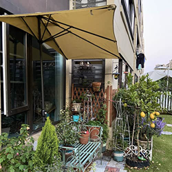 JYFZYTLL Sombrilla Parasol para Terraza Jardín Balcón, Sombrilla Semi-Rectangular, Impermeable/Protección UV/Plegable, Sombrillas Mercado, con Sistema en oferta
