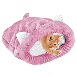 WSSSH Sacos de Dormir para Gatos, Camas para Mascotas, madrigueras con Capucha, casetas para Gatos y Perros, Sacos de Dormir para Gatos y Cachorros-Pi características