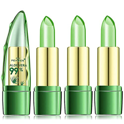 Clear Lipstick Aloe Vera Clear Jelly Lip Blam Temperature Color Change, Magic Temperature Color Change Lipstick Lip Blam Long Lasting Nutritious Lip G en oferta
