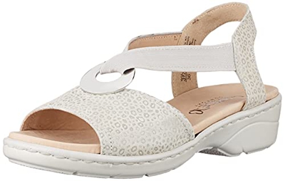 CAPRICE 9-9-28251-26, Sandalias Planas Mujer, Lt Grey Leo Pr, 38 EU